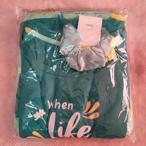 2 PC Pajama Set  with Scrunchie